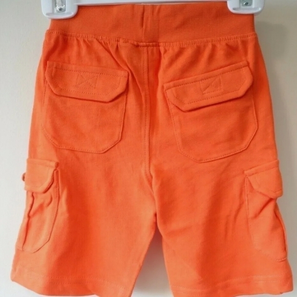JoJo Maman Bebe Rusty Orange Jersey Cargo Style Pull On Shorts 100% Cotton - Picture 6 of 7